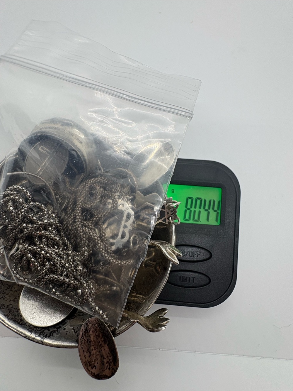 80+ grams sterling silver scrap BELOW MELT! - Picture 2 of 2